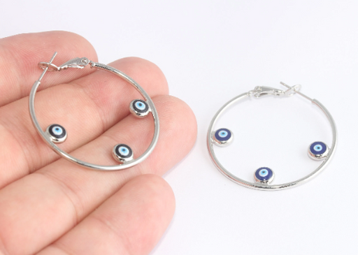 Earring Hoops, Hoop Ear Wire,SIlver 