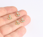 Shiny Gold Anchor Charms