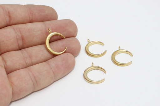 Brass Moon Charms