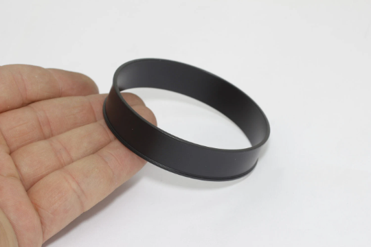 12,5mm Black Plated Bracelet, Inlay Bracelet, Black Cuff ,Black          CHK31
