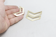 Brass Chevron Pendant