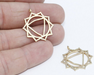 Brass Chakra Charms
