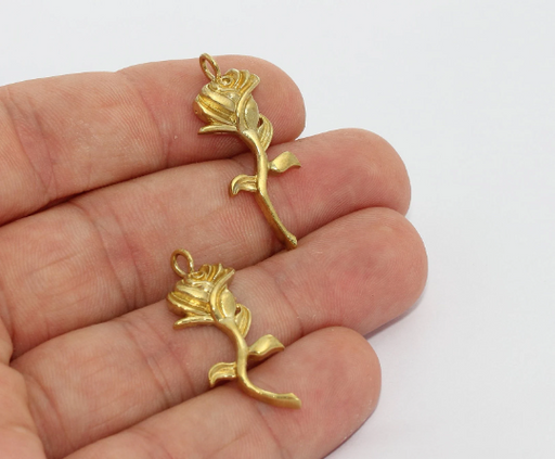 Brass Tulip Pendant