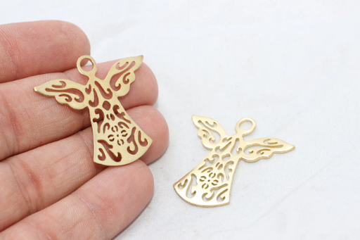 Brass Angel Charms
