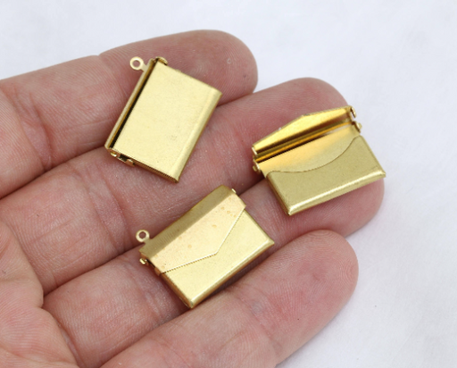 Brass Envelope Charms