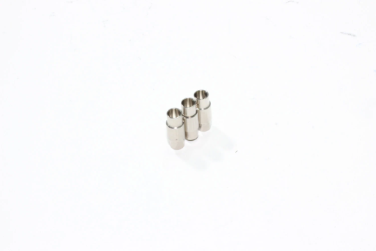 Magnetico rotondo in pelle color argento, misura interna 4 mm, PLS11