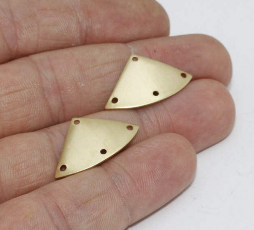Brass Triangle Charms 