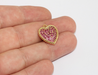 Shiny Gold Heart Charm