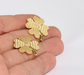 Shiny Gold Shamrock Charm