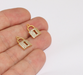 Shiny Gold Lock Charms