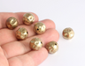 Ball Beads, Round Hammered Ball Charms