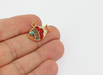 Shiny Gold Fish Charms