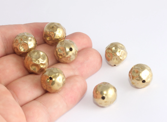 Round Hammered Ball Charms