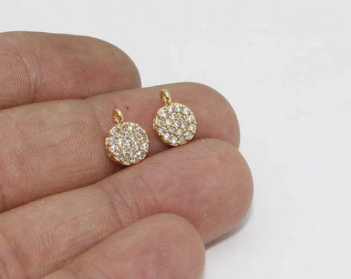 Shiny Gold Drop Charms