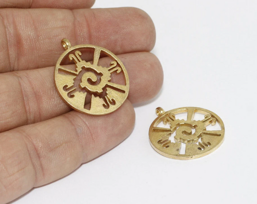 Brass Hunab Ku Charms