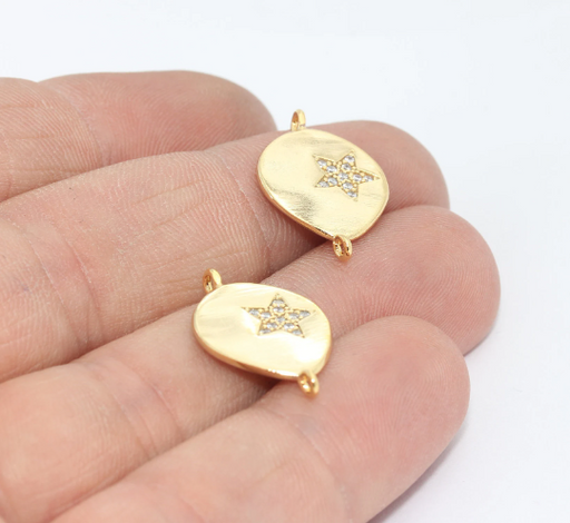 Shiny Gold Drop Charms