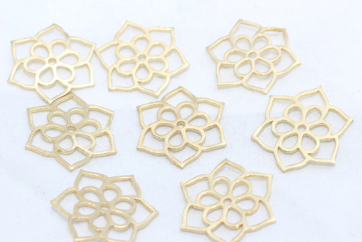 Brass Lotus Charms