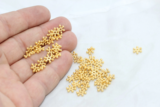 Spacer Beads, Snowflake