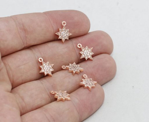 Rose Gold North Star Charm