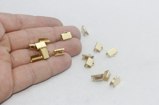 Brass Ribbon Crimps