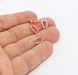 Rose Gold Pinch Bails, Pendant Bails