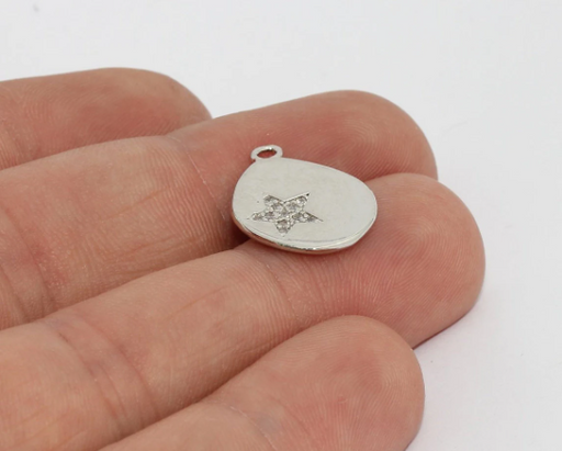 Silver Plated Drop Charms