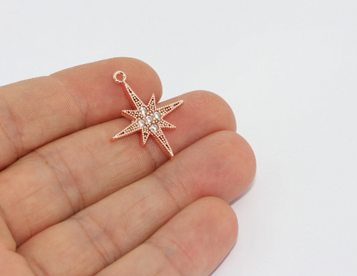 Rose Gold North Star Charms