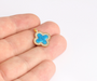 Shiny Gold Flower Charms