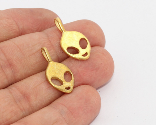 Brass Alien Charm