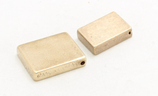 15x20mm Raw Brass Bar Pendant, Stamping Blank, Bar ,  PND35