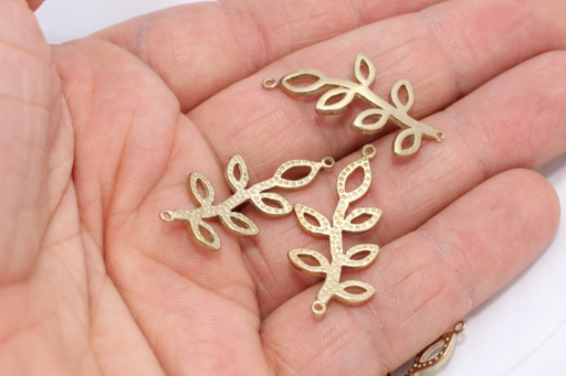 Brass Leaf Pendant
