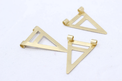 Brass Triangle Charms