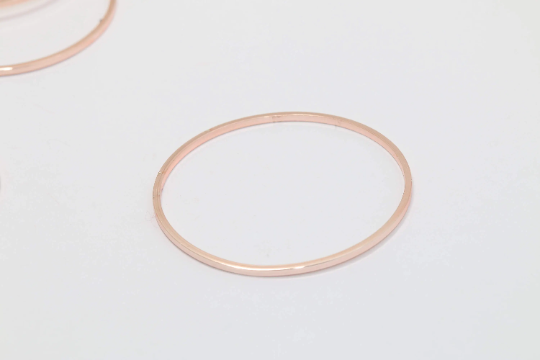 35mm Rose Gold Closed Ring, Connectors, Round, Rose CHK216