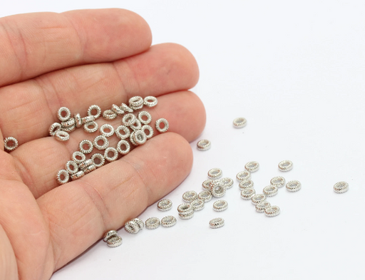  Spacer Beads, Rondelle 