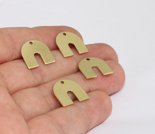 Raw Brass Arch Shape Earring Connectors,charms for Earring Making,findings  for Earring Creation,earring Pendant,earring Accessories FQ0189 