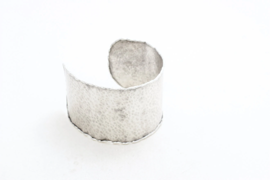 48mm Antique Silver Cuff Bracelet, Handmade Silver              CHK105