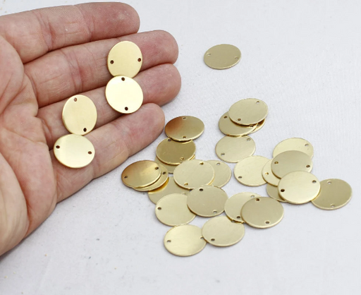 Brass Round Charms