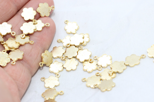 Brass Flower Charms