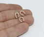 Shiny Gold CZ Horseshoe Charms