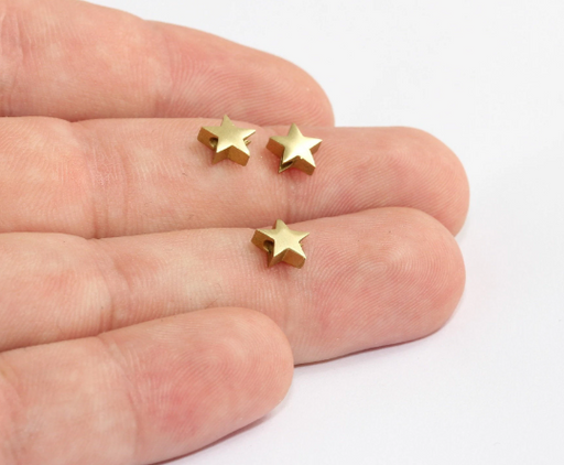 Brass Star Beads