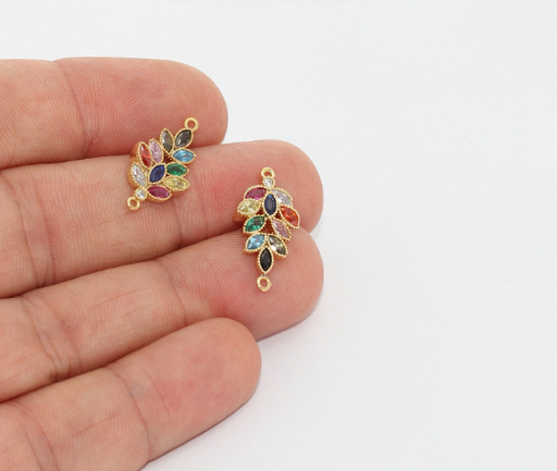 Shiny Gold Leaf Charm