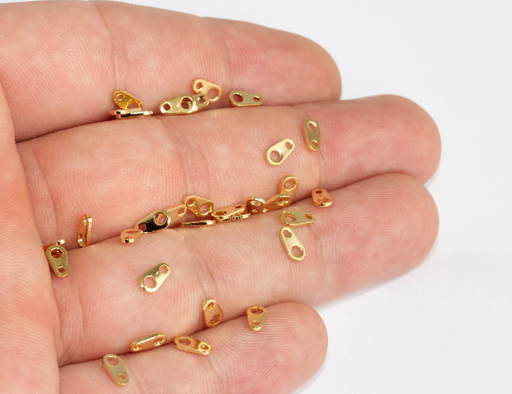  Necklace Connector, Chain Tabs