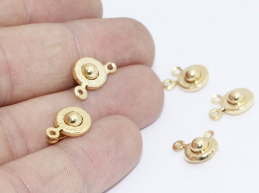 Shiny Gold Plated Snap Clasp