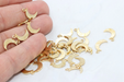 Brass Moon Charms