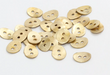 Brass Button Charms