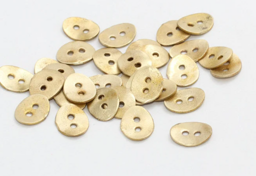 Brass Button Charms