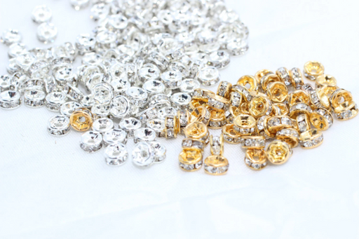  Zircon Beads, Rondelle Beads