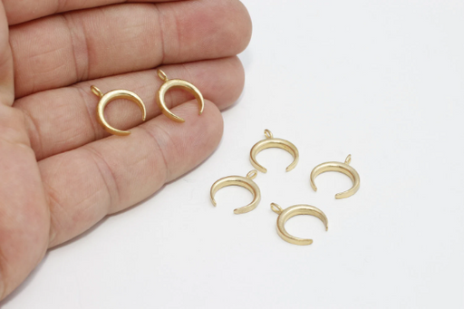 Raw Brass Earring,arch Shape Connector,earring Accessories,charms for  Earring Making,earring Findings,brass Jewelry Supply FQ0125 
