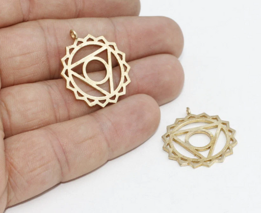Brass Chakra Charms
