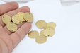Brass Disc Charms